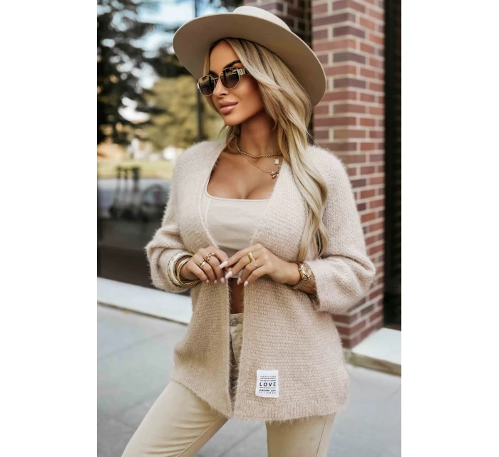 631-1 Štýlový mäkký pletený sveter - béžový 631-1 Štýlový mäkký pletený sveter - béžový