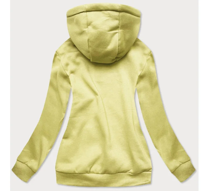 Žltá dámska tepláková mikina (W02-33)
