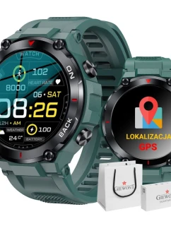 GIEWONT Pioneer GPS smart hodinky GW460-2 - Morská zelená