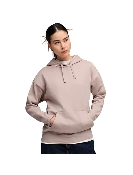 Dámska mikina Puma ESS Centered Cat Logo Relaxed Hoodie pink 692917 89