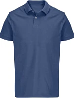 Unisexové polo tričko SOL'S Pacific z hrubej bavlny 25.4439 v denimovom vyhotovení
