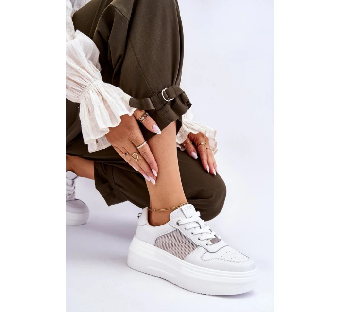 Dámské klasické sportovní boty model 21611259 Bíle - Goe