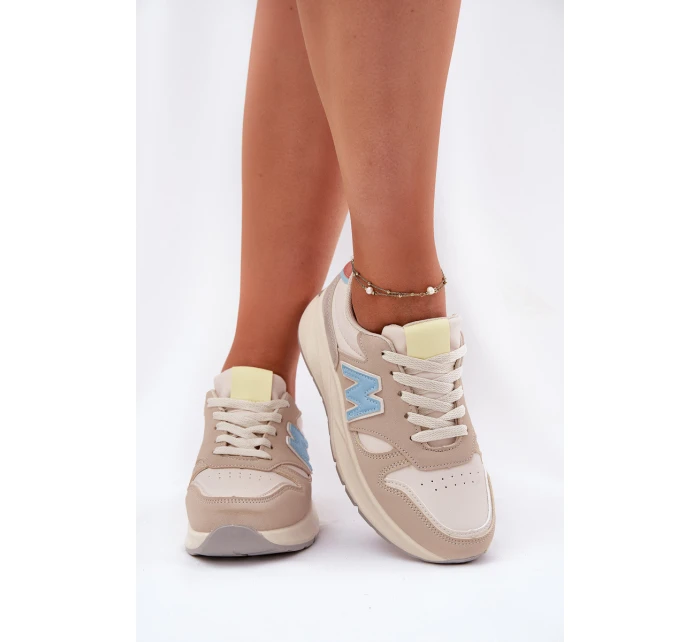 Dámské Sneakersy Na Platformě Béžové model 21693358 - EVENTO