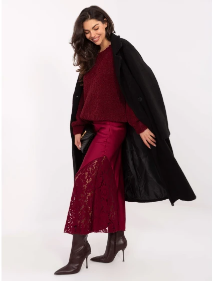 Spódnica MI SD model 21724599 bordowy - FPrice