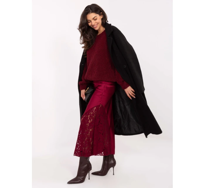 Spódnica MI SD model 21724599 bordowy - FPrice