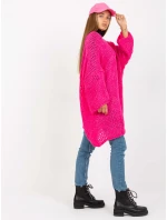 Dámsky sveter TW SW BI M2202 fluo ružový