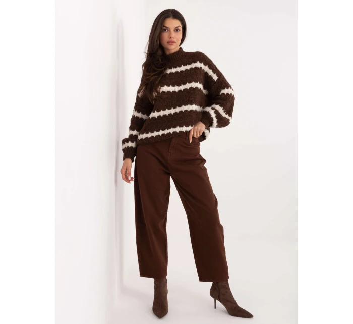 Spodnie jeans SP  brązowy model 21776360 - FPrice