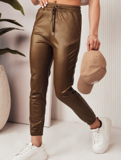 BRIAL dámske nohavice s voskovanou ťavou farbou Dstreet UY2077