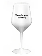 MOMMY OUTSIDE - biely nerozbitný pohár na víno 470 ml