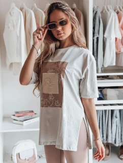 Dámske sivé tričko FAGOS FashionStreet RY2593