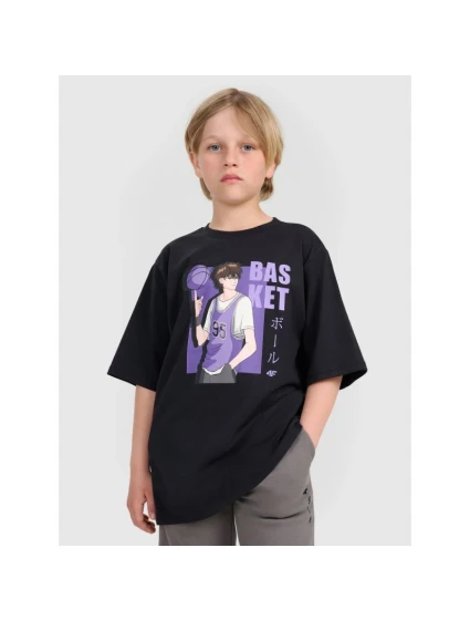 Chlapecké tričko oversize s potiskem model 21816803 - 4F Chlapecké tričko oversize s potiskem model 21816803 - 4F