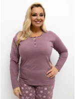 Piżama DU PI FP model 21766334 ciemny różowy - FPrice Piżama DU PI FP model 21766334 ciemny różowy - FPrice