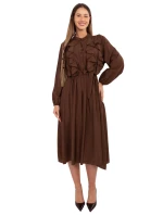 Sukienka MI SK model 21768495 brązowy - FPrice