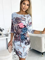 Športové šaty13-155 modré s potlačou - Numoco