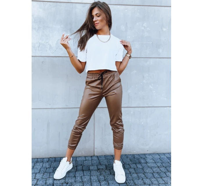 Dámské voskované kalhoty camel model 21971269 - Dstreet