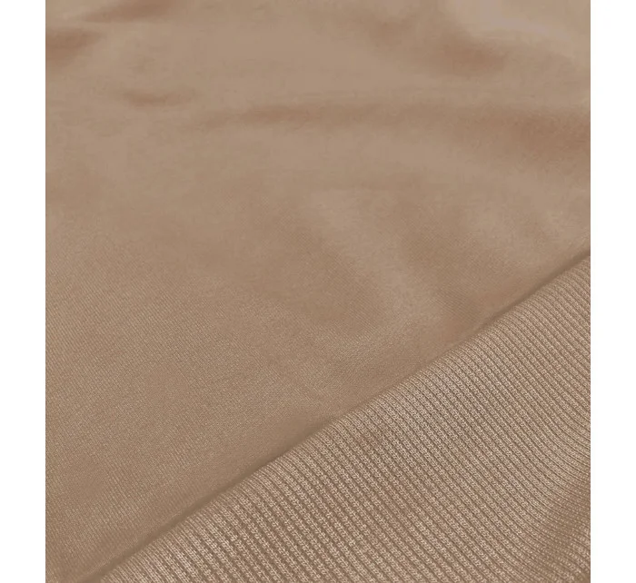 Tenká krátká dámská tepláková mikina v cappuccino barvě model 18378928 - J.STYLE