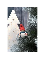 DEKORATÍVNA BÁBIKA S TAŠKOU MODRÉ DIEVČA 7,5 CM