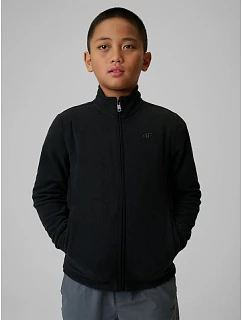 Chlapčenská fleecová mikina s kapucňou 4F 4FJRSS26TFLEM508-20S