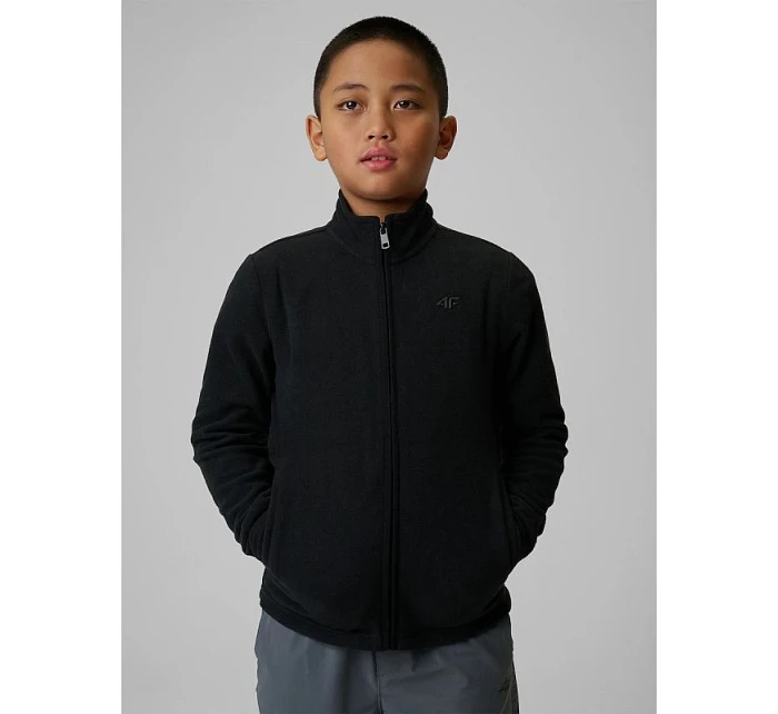 Chlapčenská fleecová mikina s kapucňou 4F 4FJRSS26TFLEM508-20S