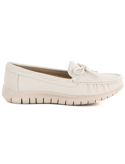 Dámské krémové polobotky Sergio model 22078949 - LEONE Dámské krémové polobotky Sergio model 22078949 - LEONE