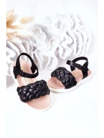 Dětské Pletené Sandály Černé model 21555204 - Boto