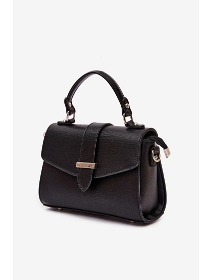 Kabelka přes rameno s odnímatelným popruhem černá Belveta