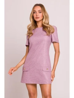 Mini šaty áčkového střihu model 20970828 - Moe