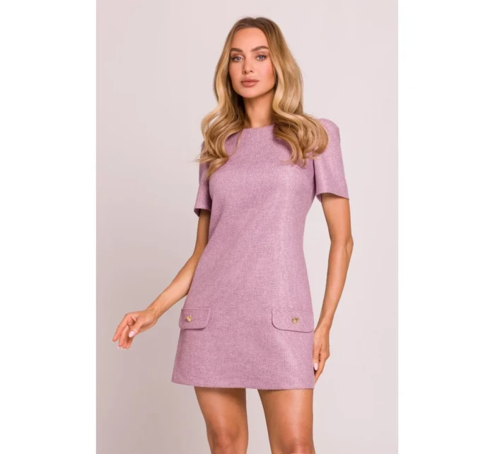 Mini šaty áčkového střihu model 20970828 - Moe