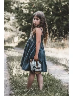 Detské sandále na korkovej platforme, zapínanie na suchý zips, sivé Rorria