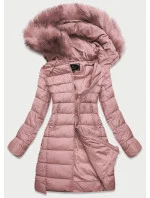 Prošívaná dámská bunda ve barvě s kapucí model 21241958 - Libland
