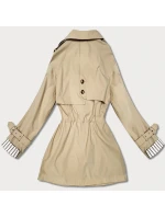 Goodlookin krátky kabát s gombíkmi svetlo béžový (KK60415-3#)