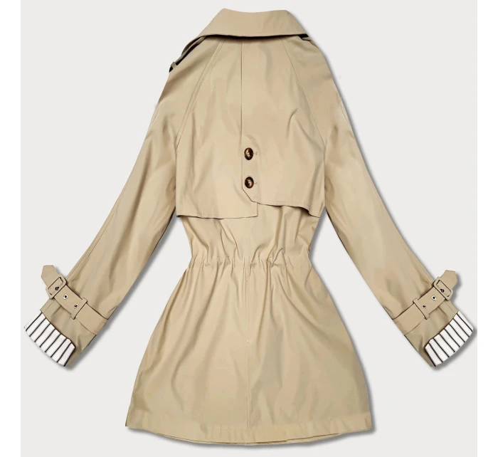 Goodlookin krátky kabát s gombíkmi svetlo béžový (KK60415-3#)