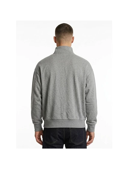Zip Fleece Hoodie Logo Tape Grey Heather mikina model 22179282 pánské - Calvin Klein Zip Fleece Hoodie Logo Tape Grey Heather mikina model 22179282 pánské - Calvin Klein