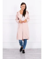 Oversize pláštenka s kapucňou tmavo púdrovo ružová Oversize pláštenka s kapucňou tmavo púdrovo ružová