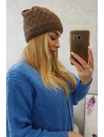 Fleecová čepice model 18750817 hnědá - K-Fashion