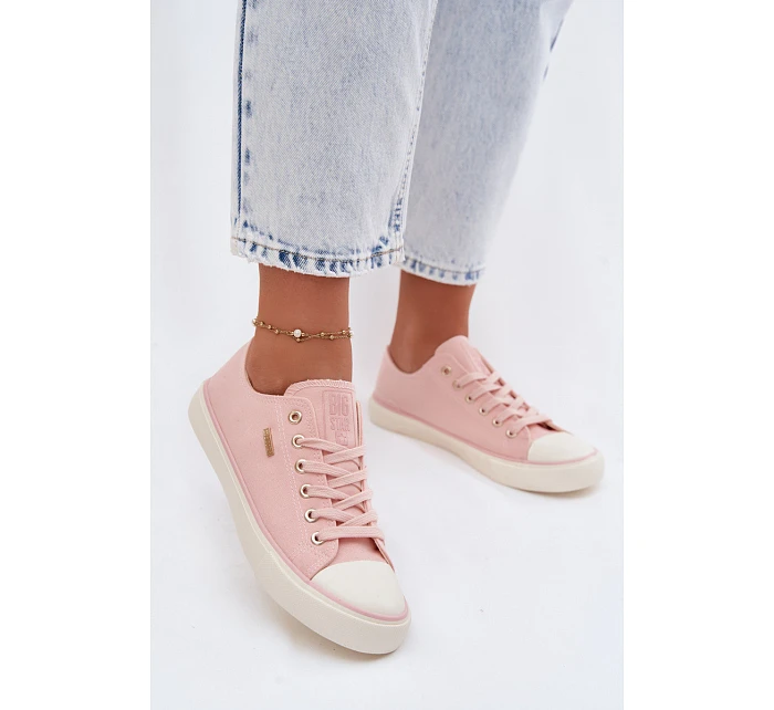 Dámské Nízké Tenisky Růžové Big Star model 22100959 - Big Star Shoes