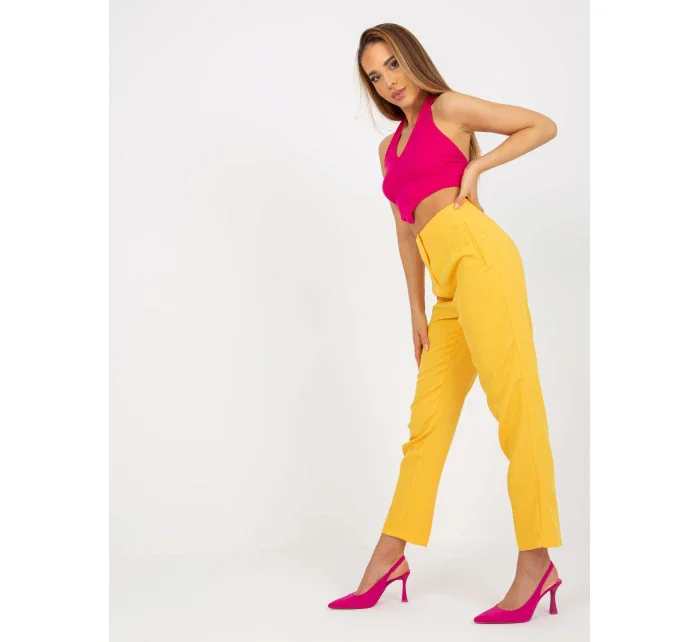 Nohavice BR SP 219.71 tmavo žltá