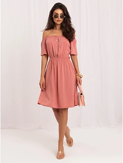 Sukienka model 22278340 ciemny różowy - FPrice