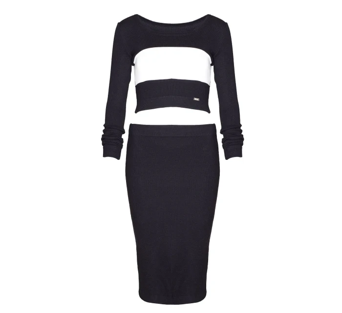 Súprava Kayle M369 čierna (sukňa + blúzka) - Figl