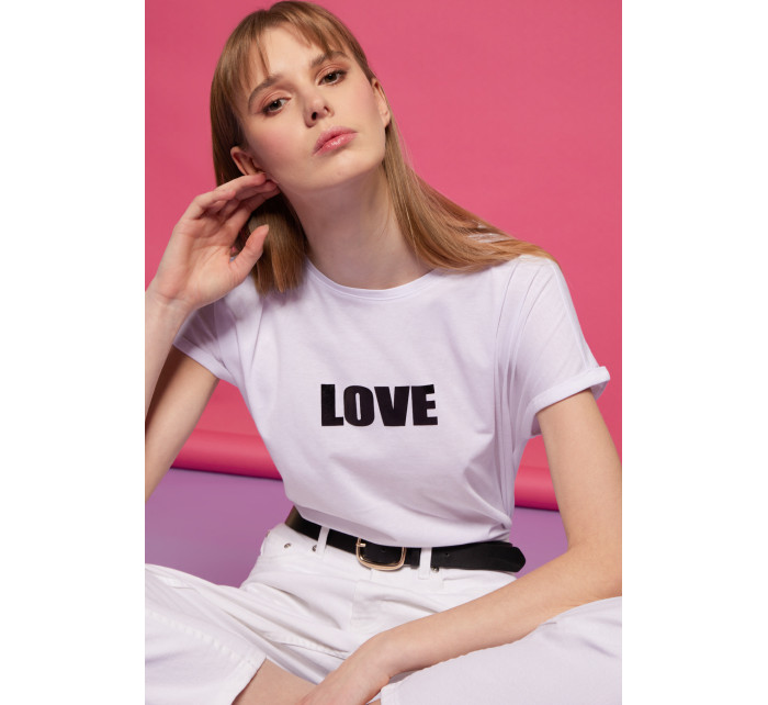 Monnari Tričká Tričko s nápisom Love Multicolor