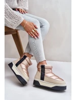 Nízke snežnice na hrubej podrážke D.Franklin Beige Nízke snežnice na hrubej podrážke D.Franklin Beige