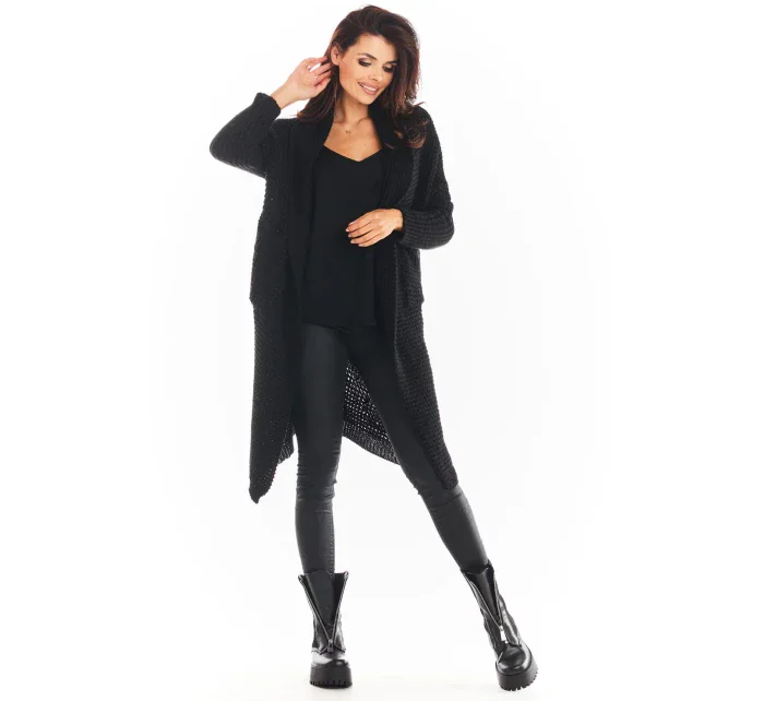 Dámsky sveter A391 čierny - Awama Dámsky sveter A391 čierny - Awama