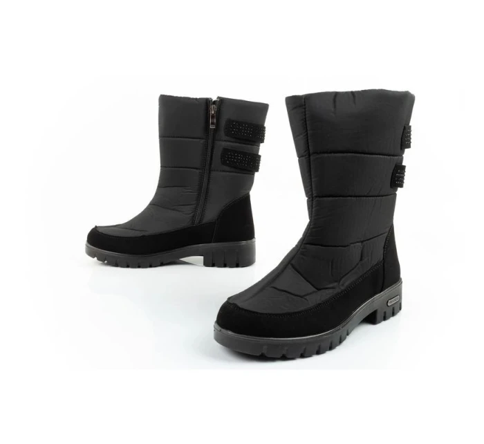 Progress zimní boty sněhové boty dámské zateplené módní dámské zipy