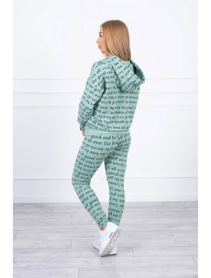 Tlačená sada tmavo mätová Tlačená sada tmavo mätová