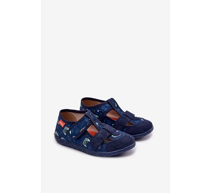 Dětské pantofle Milami pro chlapce tmavě modré Reathiana