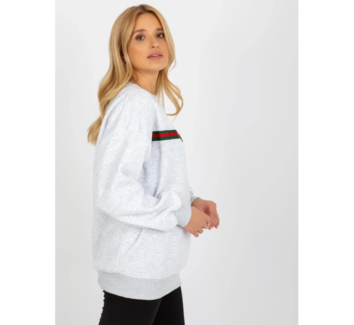 Dámská mikina EM BL model 18140163 světle šedá - FPrice Dámská mikina EM BL model 18140163 světle šedá - FPrice