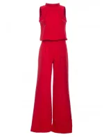 M382 Kombinéza s deleným chrbtom - červená