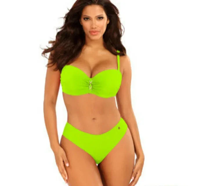 Dámske dvojdielne plavky New Trends 8 S730DA5-21c sv. zelená - Self Dámske dvojdielne plavky New Trends 8 S730DA5-21c sv. zelená - Self