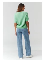 Sveter s krátkym rukávom model 224078 Makadamia