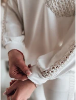 Dámská oversize mikina ecru Dstreet model 21985738 - FashionStreet